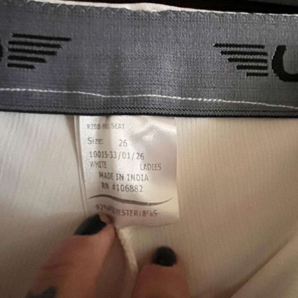 White FULL SEAT riding pants (BRAND NEW) - Picture 3 of 9